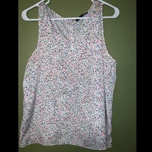 Dressy tank with partial open back